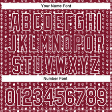 Загрузить изображение в средство просмотра галереи, Custom Crimson White 3D Pattern Design Hearts Authentic Baseball Jersey