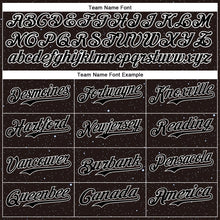 Laden Sie das Bild in den Galerie-Viewer, Custom Black White 3D Pattern Design Starry Sky Authentic Baseball Jersey