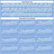 Load image into Gallery viewer, Custom Light Blue White 3D Pattern Design Dots Authentic Baseball Jersey