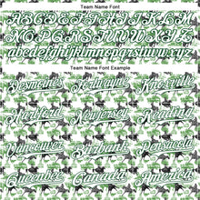 Загрузить изображение в средство просмотра галереи, Custom White Green 3D Pattern Design Rodeo Cowboy Authentic Baseball Jersey