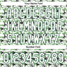 Загрузить изображение в средство просмотра галереи, Custom White Green 3D Pattern Design Rodeo Cowboy Authentic Baseball Jersey