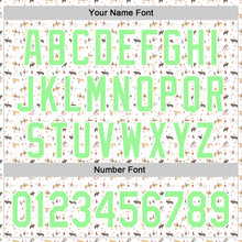 Laden Sie das Bild in den Galerie-Viewer, Custom White Pea Green 3D Pattern Design Rodeo Cowboy Authentic Baseball Jersey