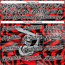 Laden Sie das Bild in den Galerie-Viewer, Custom Red Black-White 3D Pattern Design Knight Hero Art Authentic Baseball Jersey