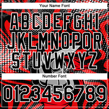 Laden Sie das Bild in den Galerie-Viewer, Custom Red Black-White 3D Pattern Design Knight Hero Art Authentic Baseball Jersey