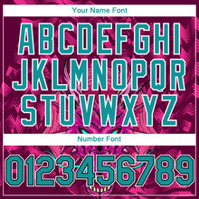 Charger l'image dans la galerie, Custom Crimson Teal-Black 3D Pattern Design Animal Dragon Authentic Baseball Jersey