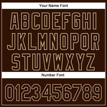 Загрузить изображение в средство просмотра галереи, Custom Brown Cream 3D Pattern Design Football Skull Helmet Authentic Baseball Jersey