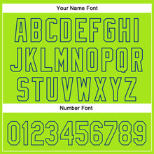 Загрузить изображение в средство просмотра галереи, Custom Royal Neon Green-White 3D Pattern Design Football Helmet Authentic Baseball Jersey