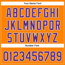 Загрузить изображение в средство просмотра галереи, Custom Bay Orange Purple-White 3D Pattern Halloween Authentic Baseball Jersey