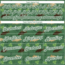 Загрузить изображение в средство просмотра галереи, Custom Kelly Green White 3D Pattern Design Fishing Fish Hook Performance T-Shirt