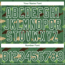 Загрузить изображение в средство просмотра галереи, Custom Kelly Green White 3D Pattern Design Fishing Fish Hook Performance T-Shirt