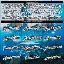 Загрузить изображение в средство просмотра галереи, Custom Light Blue White-Black 3D Pattern Design Fishing Performance T-Shirt