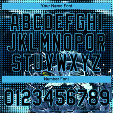 Загрузить изображение в средство просмотра галереи, Custom Sky Blue Black 3D Pattern Design Fishing Performance T-Shirt