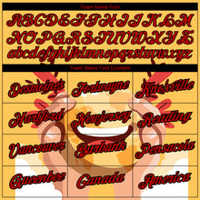 Charger l'image dans la galerie, Custom Yellow Red-Black 3D Pattern Design Smile Emoji Performance T-Shirt