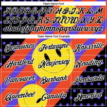 Load image into Gallery viewer, Custom Black Gold Red-Purple 3D Pattern Design Smile Emoji Performance T-Shirt