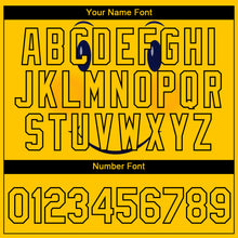 Load image into Gallery viewer, Custom Gold Black 3D Pattern Design Smile Emoji Performance T-Shirt