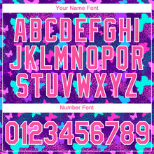 Загрузить изображение в средство просмотра галереи, Custom Purple Pink-White 3D Pattern Design Butterfly Performance T-Shirt