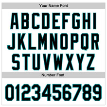 Charger l'image dans la galerie, Custom White Black-Teal 3D Pattern Design Vintage Tattoos Authentic Baseball Jersey