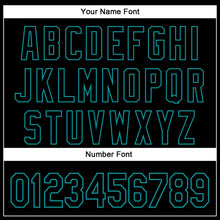 Загрузить изображение в средство просмотра галереи, Custom Black Teal 3D Pattern Design Vintage Tattoos Authentic Baseball Jersey