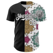 Загрузить изображение в средство просмотра галереи, Custom Black White 3D Pattern Design Vintage Tattoos Authentic Baseball Jersey