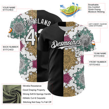 Загрузить изображение в средство просмотра галереи, Custom Black White 3D Pattern Design Vintage Tattoos Authentic Baseball Jersey