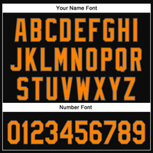 Load image into Gallery viewer, Custom Black Bay Orange-Steel Gray 3D Halloween Authentic Baseball Jersey