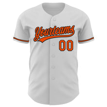 Load image into Gallery viewer, Custom White Orange-Black 3D Halloween Authentic Baseball Jersey