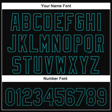 Загрузить изображение в средство просмотра галереи, Custom Black Teal 3D Halloween Authentic Baseball Jersey