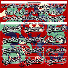 Загрузить изображение в средство просмотра галереи, Custom Red Black-White 3D Halloween Authentic Baseball Jersey