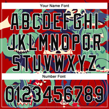 Загрузить изображение в средство просмотра галереи, Custom Red Black-White 3D Halloween Authentic Baseball Jersey