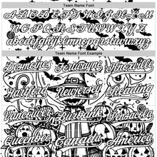 Load image into Gallery viewer, Custom White Black 3D Halloween Authentic Baseball Jersey