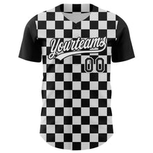 Загрузить изображение в средство просмотра галереи, Custom Black White 3D Halloween Authentic Baseball Jersey