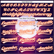 Load image into Gallery viewer, Custom Purple White-Orange 3D Halloween Authentic Baseball Jersey