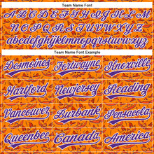 Загрузить изображение в средство просмотра галереи, Custom Bay Orange Purple-White 3D Halloween Authentic Baseball Jersey