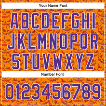 Загрузить изображение в средство просмотра галереи, Custom Bay Orange Purple-White 3D Halloween Authentic Baseball Jersey