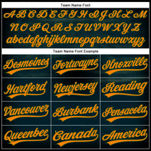 Загрузить изображение в средство просмотра галереи, Custom Black Bay Orange-Green 3D Halloween Authentic Baseball Jersey