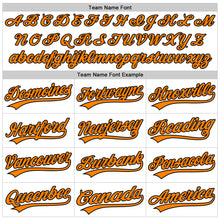 Load image into Gallery viewer, Custom White Bay Orange-Black 3D Halloween Authentic Baseball Jersey