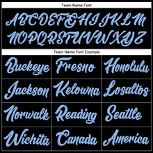 Laden Sie das Bild in den Galerie-Viewer, Custom Stitched Black Light Blue-Pink Line Sports Pullover Sweatshirt Hoodie