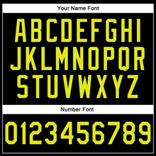 Laden Sie das Bild in den Galerie-Viewer, Custom Stitched Black Neon Yellow-Pink Line Sports Pullover Sweatshirt Hoodie