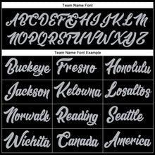 Laden Sie das Bild in den Galerie-Viewer, Custom Stitched Black Gray-Purple Line Sports Pullover Sweatshirt Hoodie