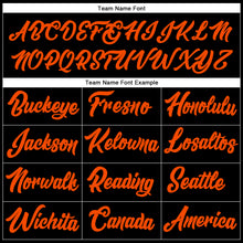 Загрузить изображение в средство просмотра галереи, Custom Stitched Black Orange-Kelly Green Line Sports Pullover Sweatshirt Hoodie