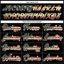 Загрузить изображение в средство просмотра галереи, Custom Stitched Black Vintage USA Flag Cream-Crimson Line Sports Pullover Sweatshirt Hoodie