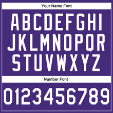 Load image into Gallery viewer, Custom Stitched Purple White-Old Gold Line Sports Pullover Sweatshirt Hoodie