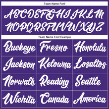 Laden Sie das Bild in den Galerie-Viewer, Custom Stitched Purple White-Light Blue Line Sports Pullover Sweatshirt Hoodie