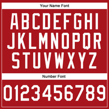 Загрузить изображение в средство просмотра галереи, Custom Stitched Red White-Gold Line Sports Pullover Sweatshirt Hoodie