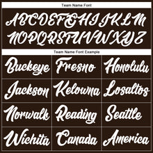 Charger l'image dans la galerie, Custom Stitched Brown White-Orange Line Sports Pullover Sweatshirt Hoodie