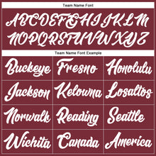 Загрузить изображение в средство просмотра галереи, Custom Stitched Burgundy White-Old Gold Line Sports Pullover Sweatshirt Hoodie