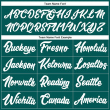 Загрузить изображение в средство просмотра галереи, Custom Stitched Midnight Green White-Old Gold Line Sports Pullover Sweatshirt Hoodie