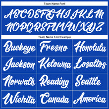 Загрузить изображение в средство просмотра галереи, Custom Stitched Thunder Blue White-Orange Line Sports Pullover Sweatshirt Hoodie