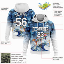 Загрузить изображение в средство просмотра галереи, Custom Stitched Camo White-Black 3D Rainbow Trout Fish Fishing Sports Pullover Sweatshirt Hoodie