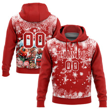 Загрузить изображение в средство просмотра галереи, Custom Stitched Red White 3D Christmas Carp Fish Fishing Sports Pullover Sweatshirt Hoodie